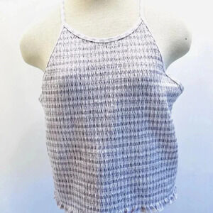NWT SO GOODS FOR LIFE Juniors Sleeveless Straps Pullover Shirred Purple Top XXL